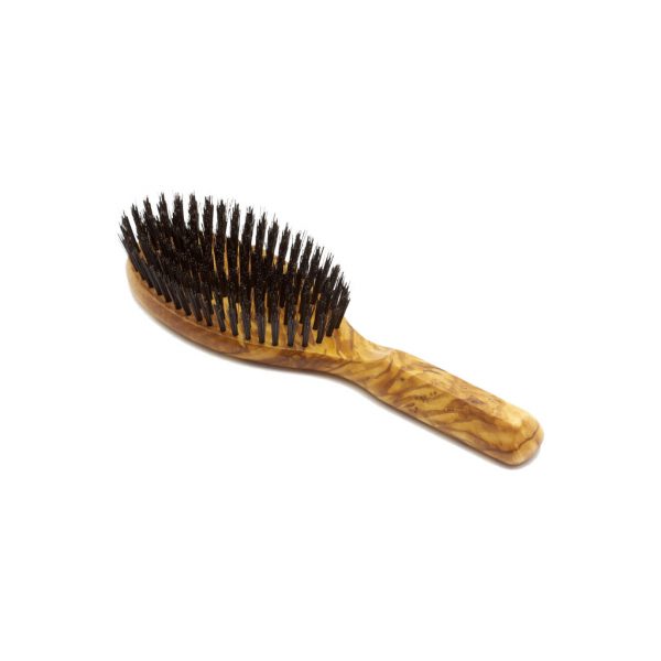 Sniff My Chin Olivewood Boar's Bristle Brush